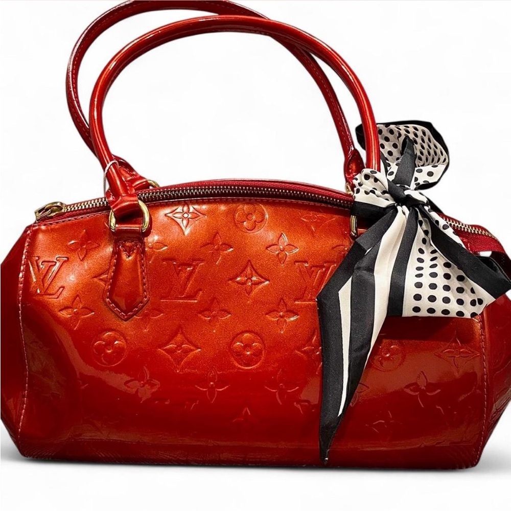 Louis Vuitton Glossy Red Satchel